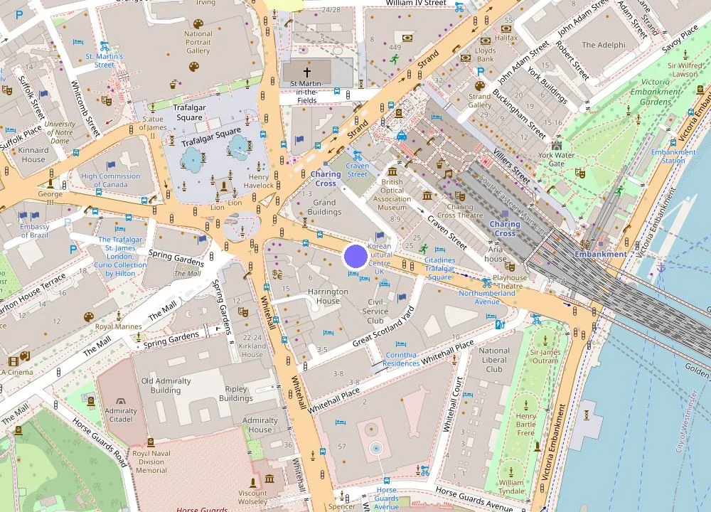 Map: The Grand at Trafalgar Square
